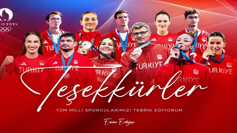 Emine Erdoğan'dan Milli Yıldızlara Olimpiyat Teşekkürü